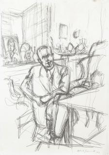 Alberto Giacometti - Portrait De Louis Aragon