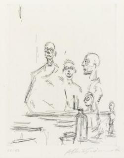 Alberto Giacometti - Sculptures dans l\'atelier, from Catalogue Galerie Beyeler (Lust 185)