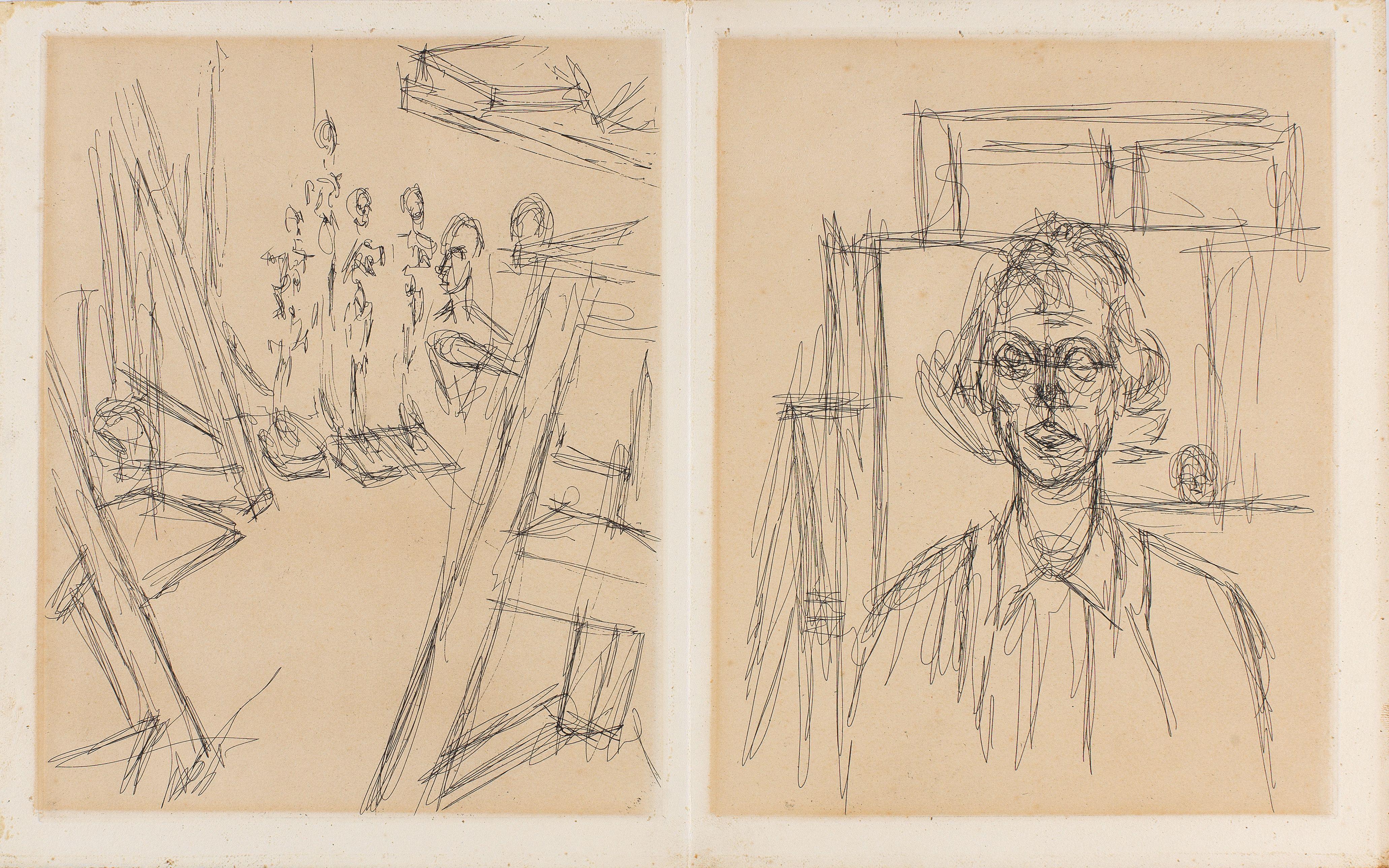 Alberto Giacometti - Studio And Annette, From La Double Vue