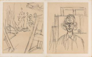 Alberto Giacometti - Studio And Annette, From La Double Vue