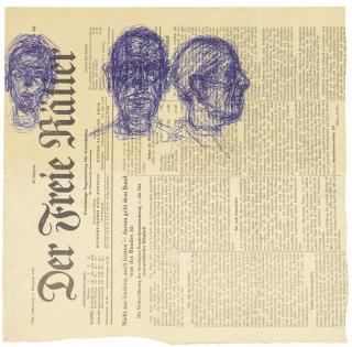 Alberto Giacometti - Tête De Femme De Face, Tête D\'Homme De Face Et Tête D\'Homme De Profil