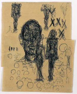 Alberto Giacometti - Tête D\'Homme Et Femme Debout