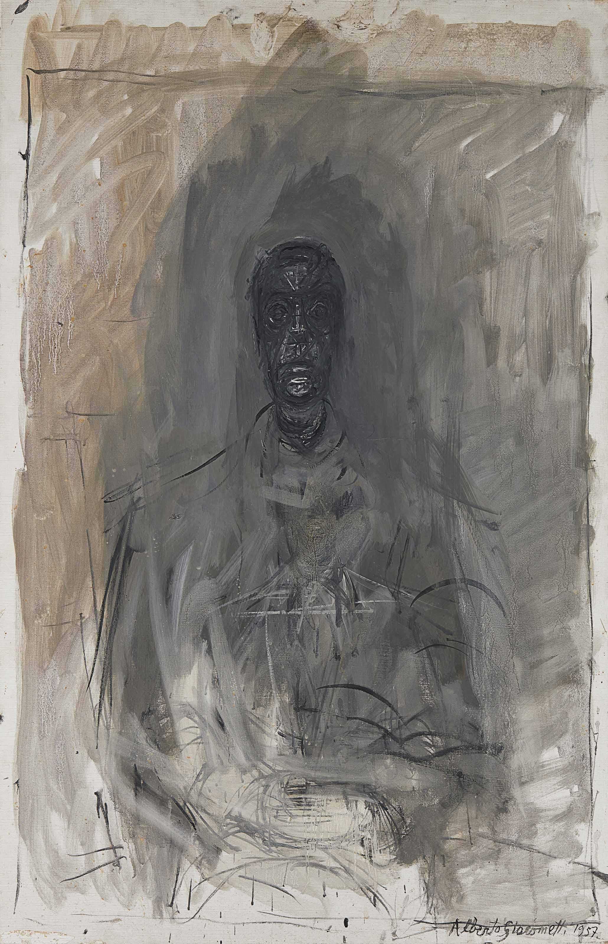 Alberto Giacometti - Tête noire (Portrait de Diego)