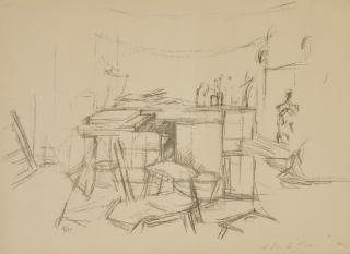 Alberto Giacometti - The Studio with Bottles, from L\'Atelier d\'Alberto Giacometti (Lust 100)