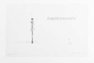 Alberto Giacometti - Untitled, Project for Alberto Giacometti by Jacques Dupin (not in Lust)