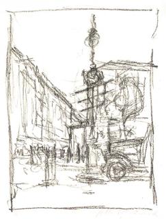 Alberto Giacometti - [Untitled Street Scene] (Not In L.)