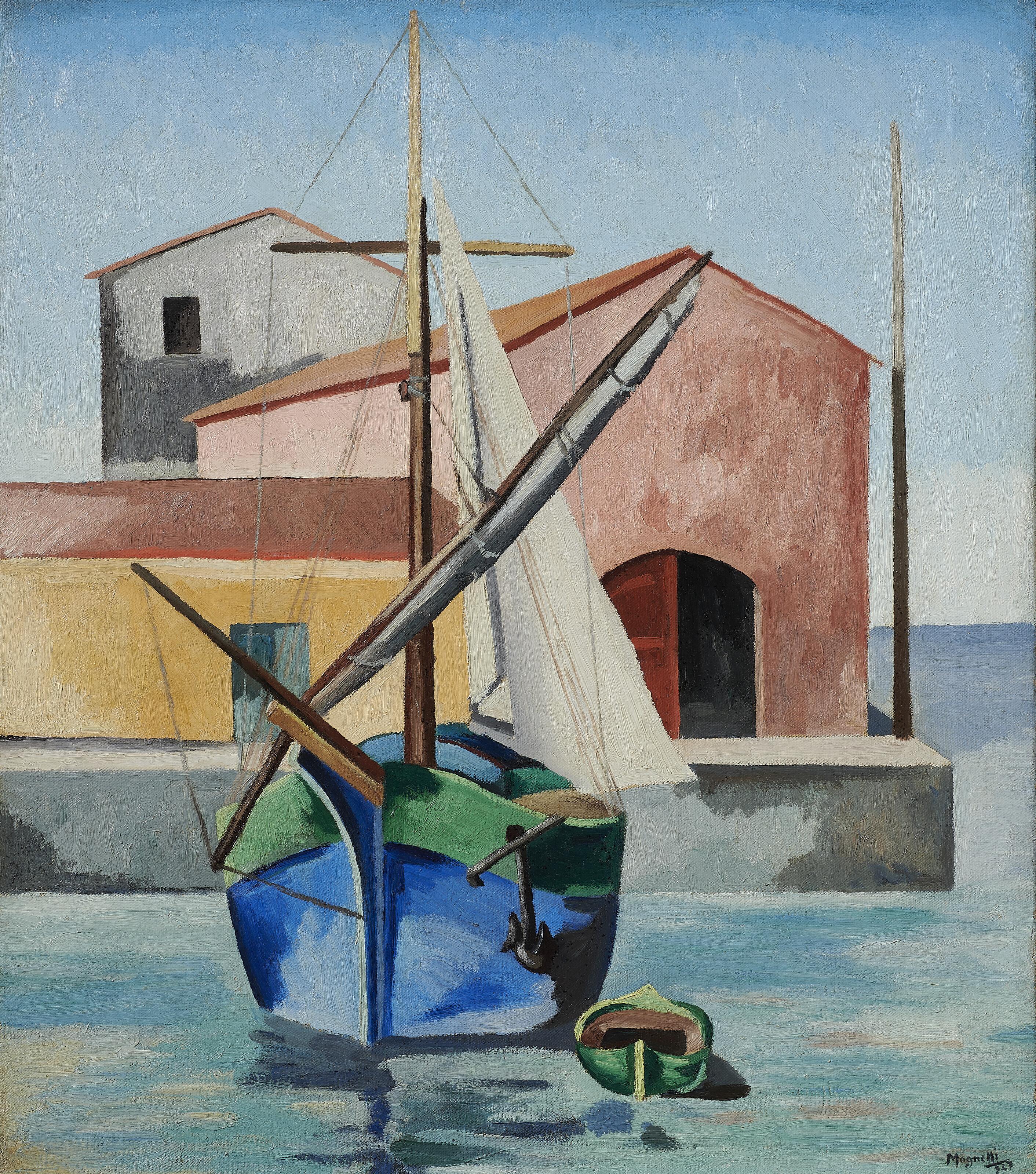 Alberto Magnelli - La Barque dans le port