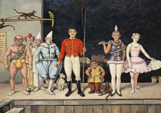 Alberto Martini - Circo equestre - i saltimbanchi