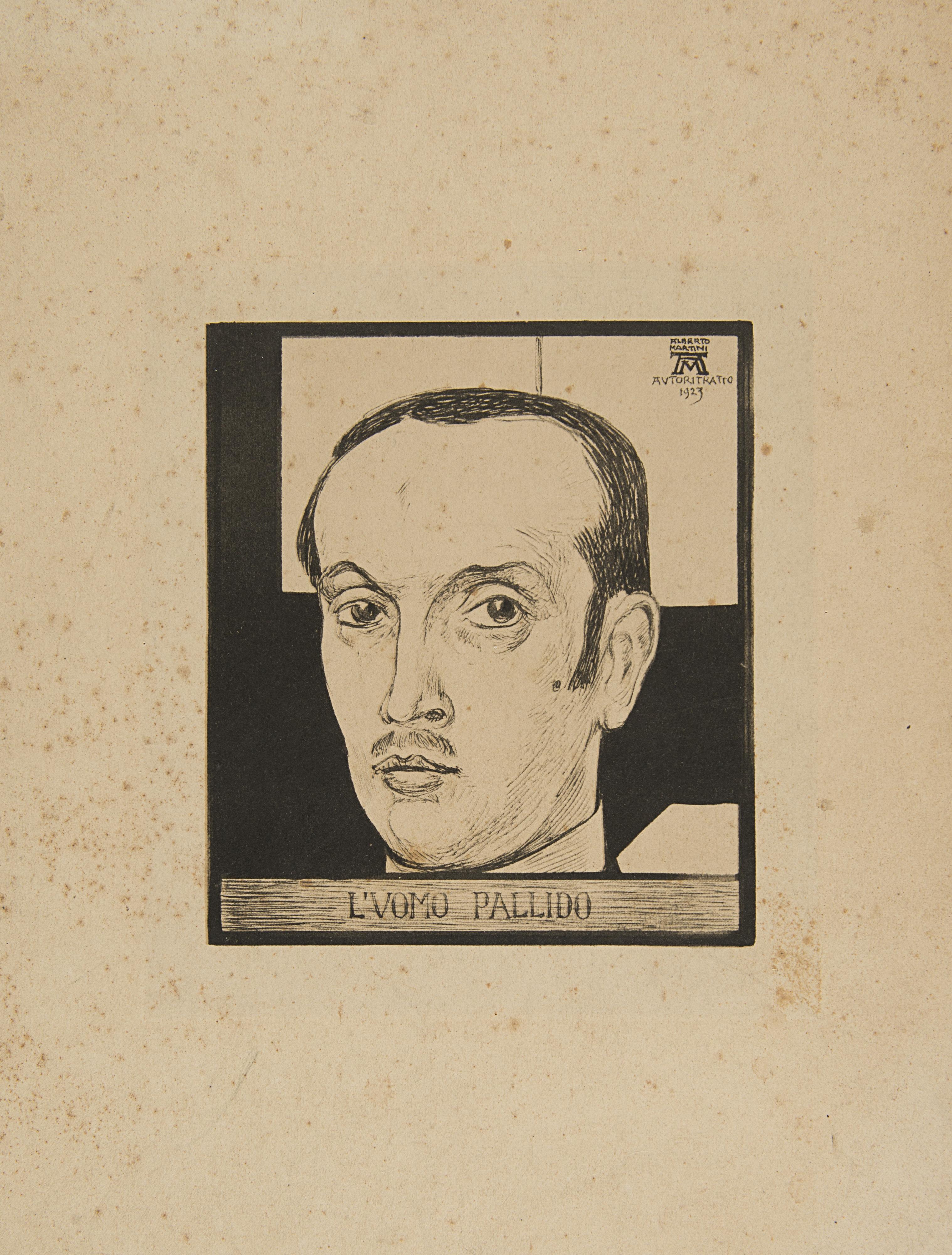 Alberto Martini - Uomo pallido - autoritratto 1923