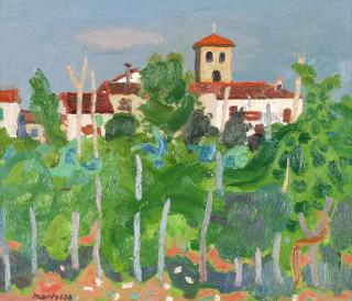 Alberto Morrocco OBE RSA RSW RP RGI LLD D Univ - La Chiesa, Barga