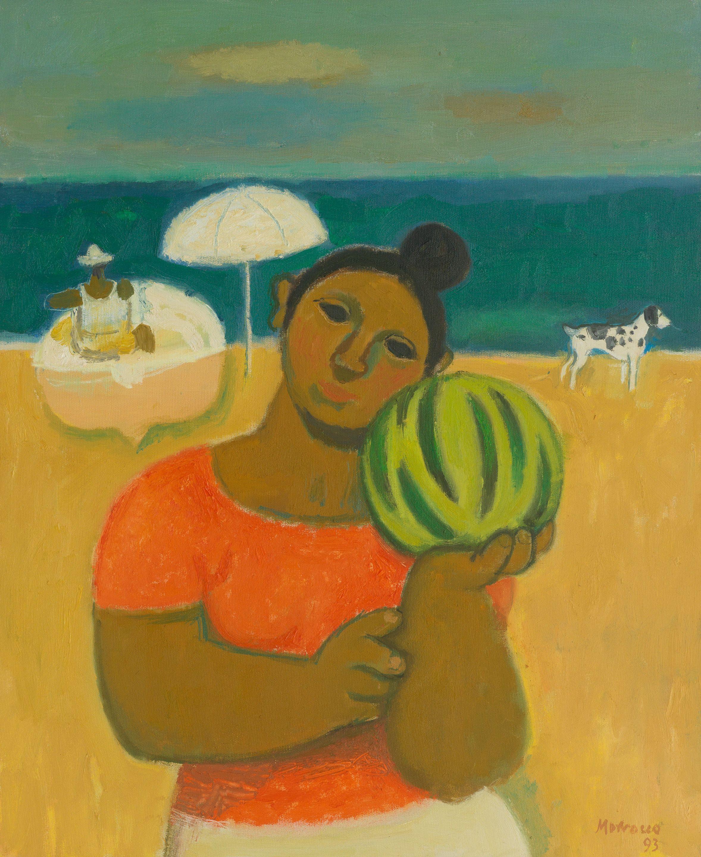 Alberto Morrocco OBE RSA RSW RP RGI LLD D UNIV - Woman with Watermelon