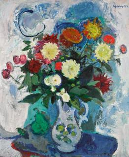 Alberto Morrocco, R.S.A., R.S.W. - Blue Still Life