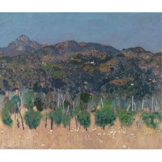 Alberto Morrocco, R.S.A., R.S.W. - Landscape Near Barga