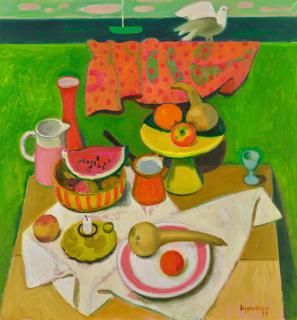 Alberto Morrocco, R.S.A., R.S.W. - Still Life By The Sea