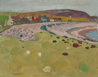 Alberto Morrocco, R.S.A. - Aberdeen, the Bay at Gourdon