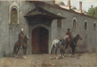 Alberto Pasini - Guarding the palace entrance