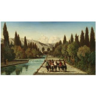 Alberto Pasini - Italian Horsemen In Shiraz