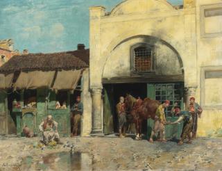 Alberto Pasini - Italian the Blacksmith\'S Shop