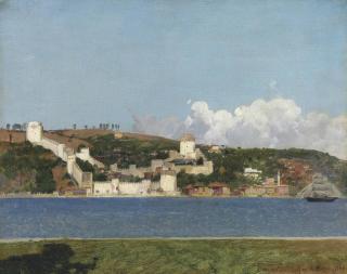 Alberto Pasini - Roumeli Hissar Castle, Constantinople