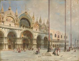 Alberto Prosdocimi - A leisurely afternoon in St. Mark\'s square