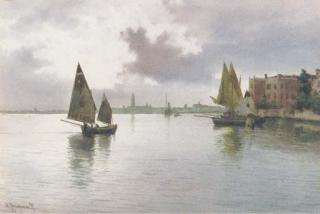 Alberto Prosdocini - On The Lagoon, Venice