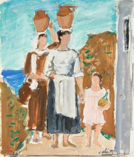 Alberto Salietti - Bozzetto per Ritorno alla fonte