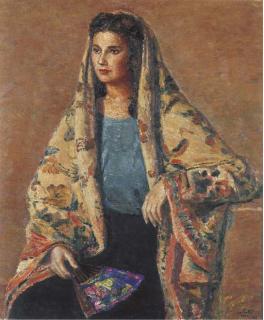 Alberto Salietti - Ritratto di giovane donna