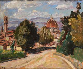 Alberto Salietti - Veduta di Firenze