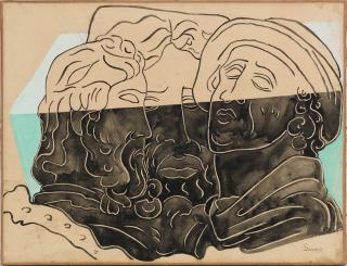 Alberto Savinio - Senza titolo - Les philosophes