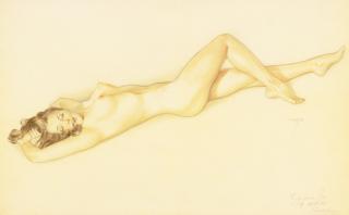 Alberto Vargas - Lounging Nude