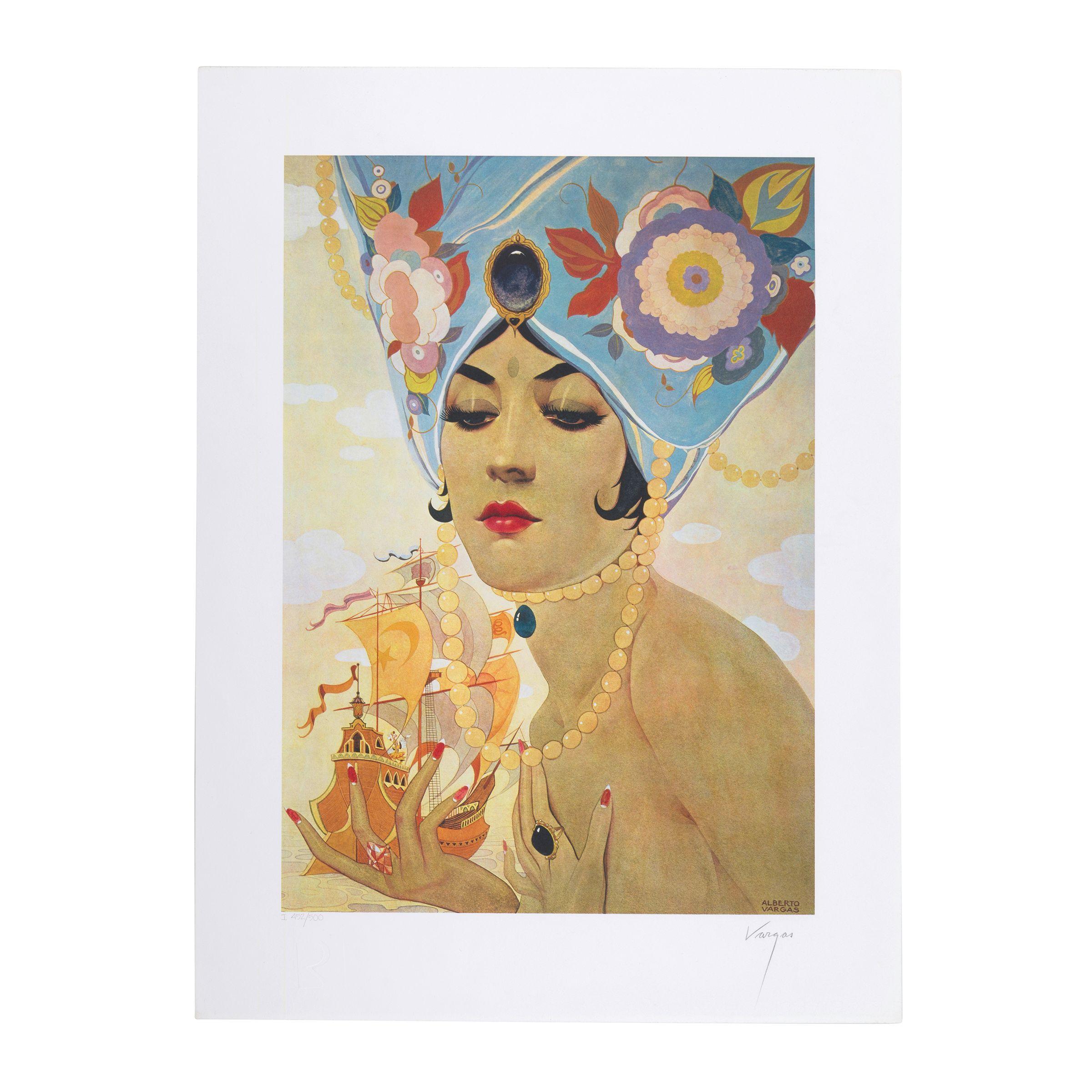 Alberto Vargas - Marilyn Monroe; Nita Naldi; Scheherazade; Smoke Dreams (4 works)