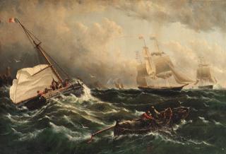 Albertus Van Beest - Dutch fishing vessels bringing in the catch