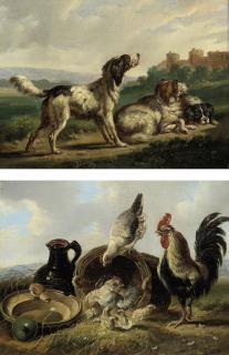 Albertus Verhoesen - Farmyard friends