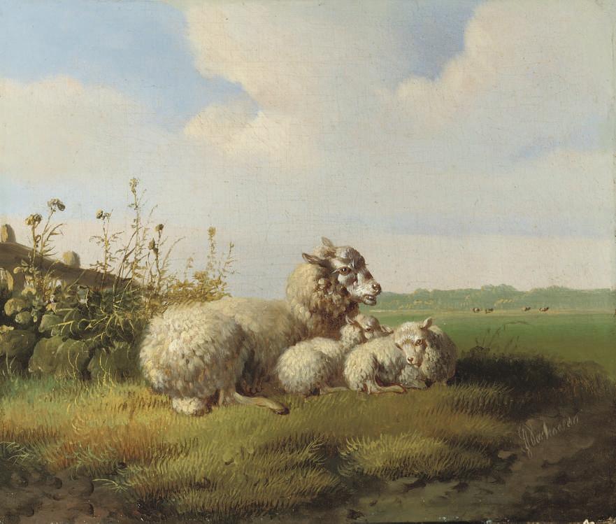 Albertus Verhoesen - In The Meadow