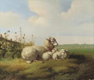 Albertus Verhoesen - In The Meadow