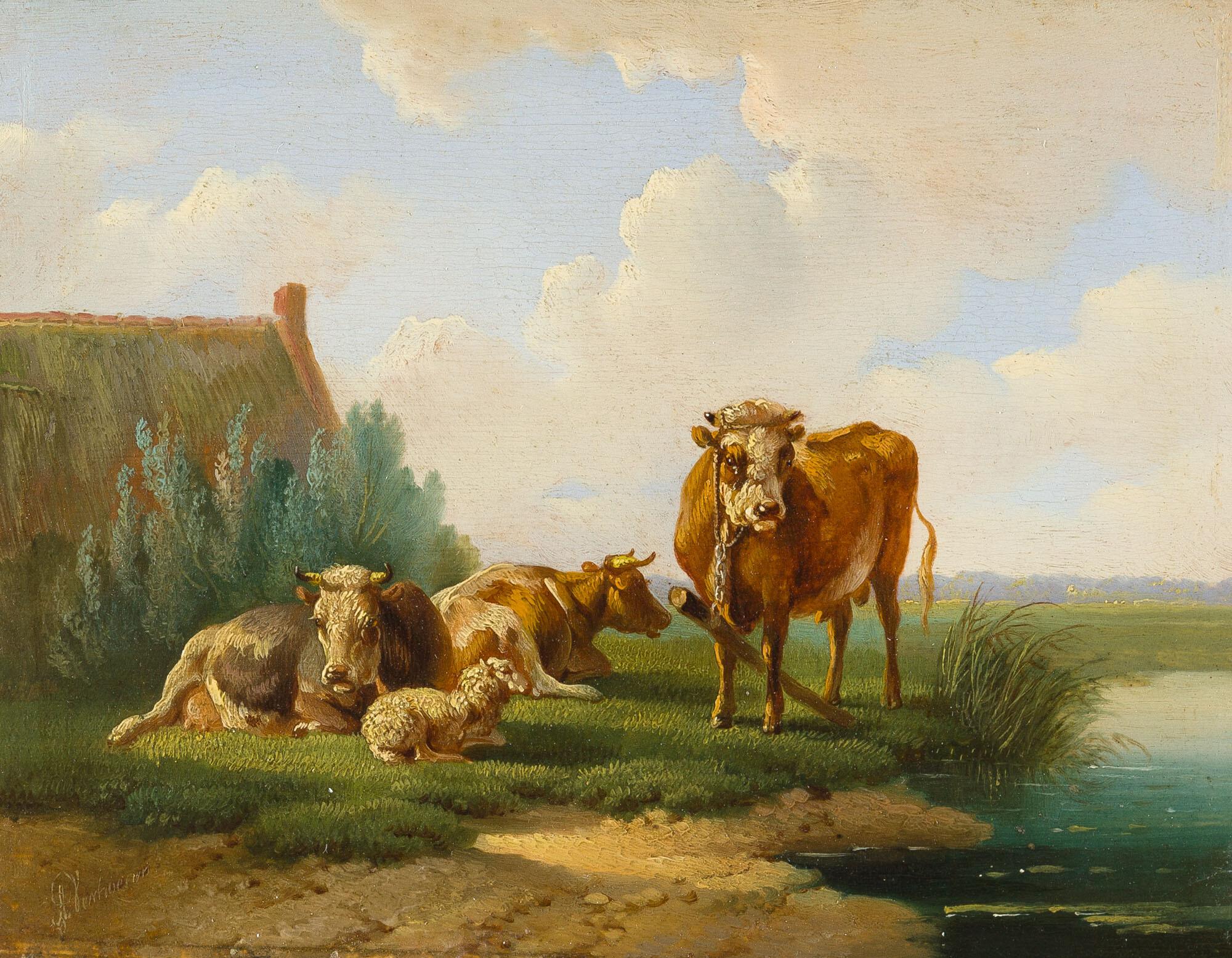 Albertus Verhoesen - Viehstück.