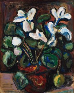 Albin Amelin - Flower still life with cyclamen