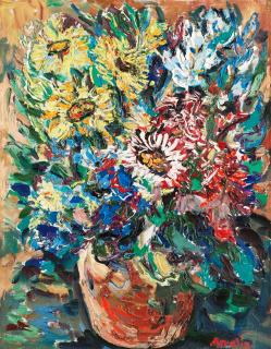 Albin Amelin - Still life with flowers