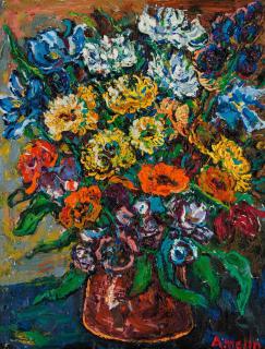 Albin Amelin - Still life with flowers