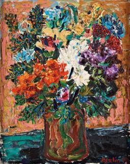 Albin Amelin - Still life with flowers.