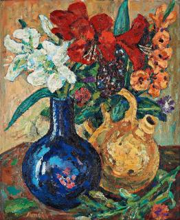 Albin Amelin - Still life with flowers