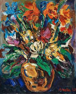 Albin Amelin - Still life with flowers.