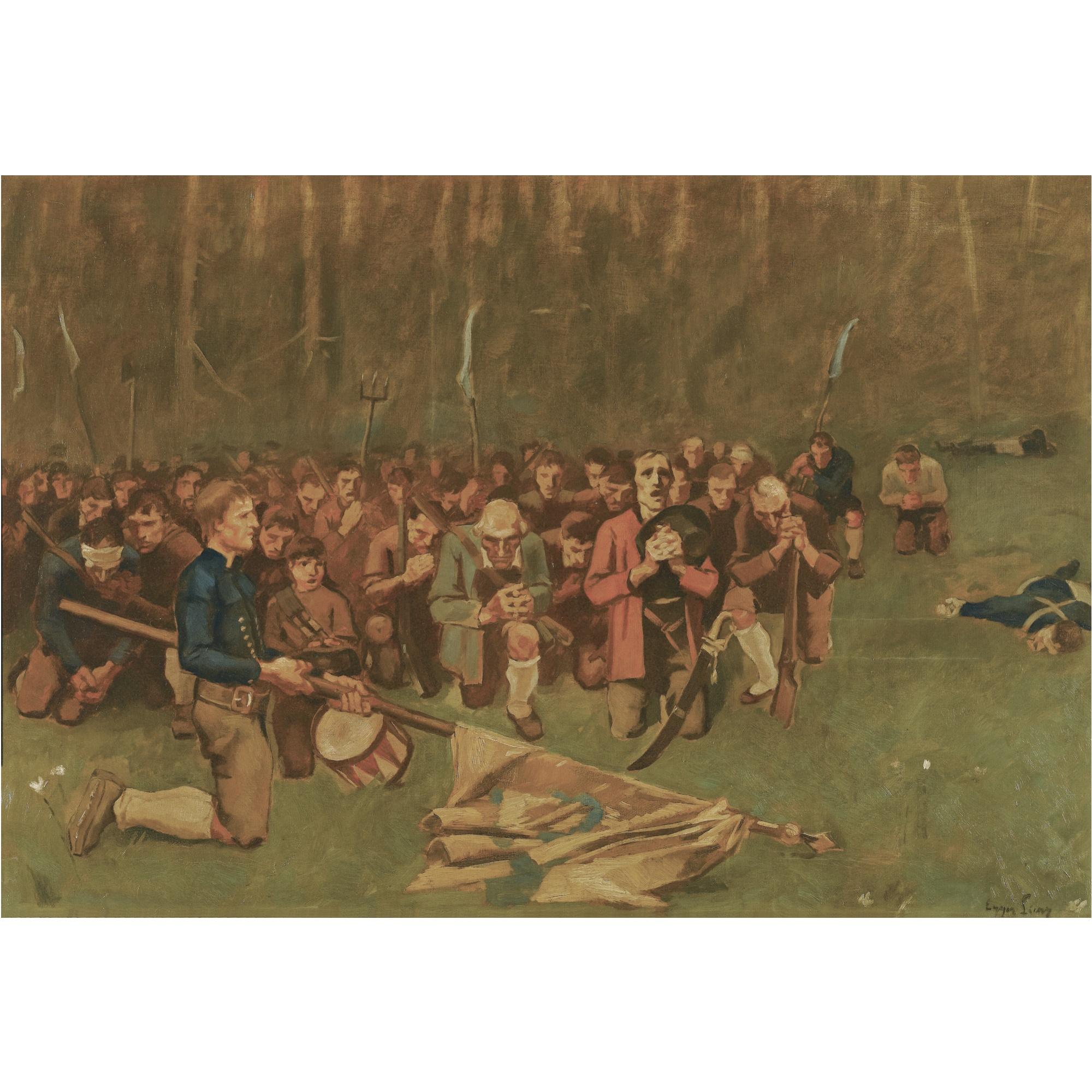 Albin Egger-Lienz - Austrian ave Maria Nach Der Schlacht Am Bergisel (Prayer After The Battle Of Bergisel)