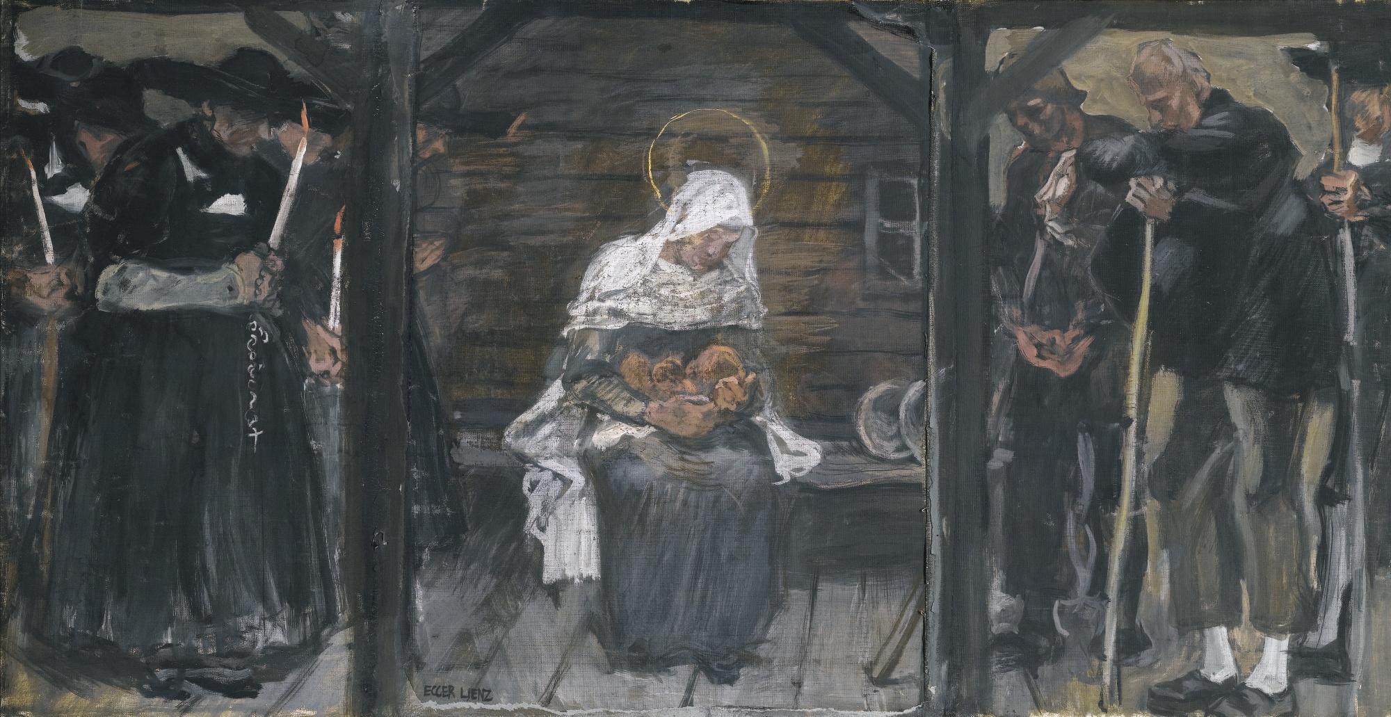 Albin Egger-Lienz - Austrian die Wallfahrer (The Adoration)