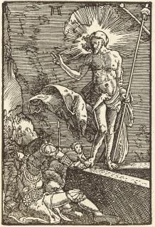 Albrecht Altdorfer - 2 Bll.: Auferstehung – Christus erscheint der Magdalena.