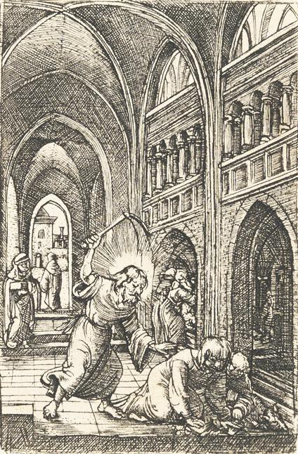 Albrecht Altdorfer - Christus vertreibt die Wechsler aus dem Tempel