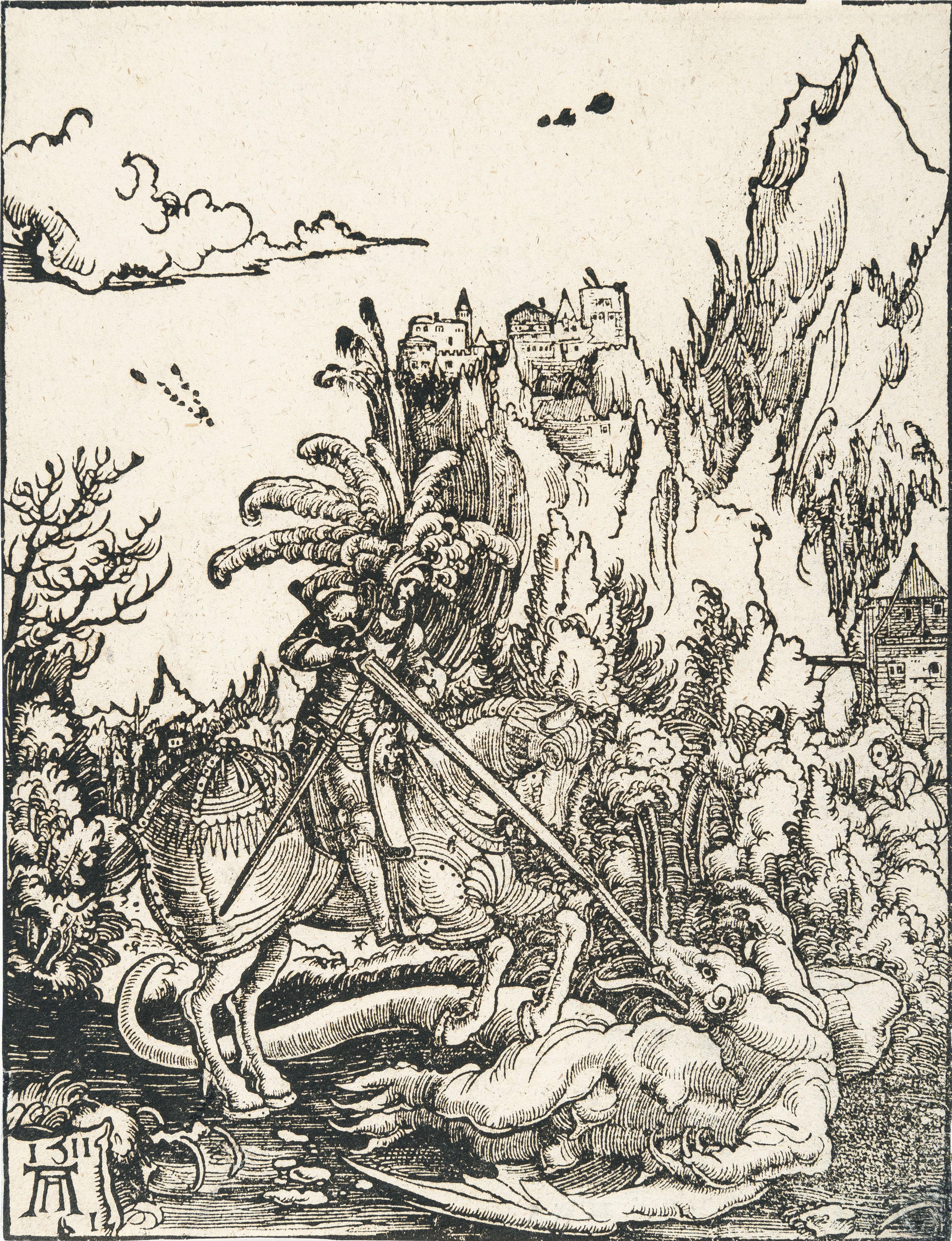 Albrecht Altdorfer - Der Drachenkampf des heiligen Georg
