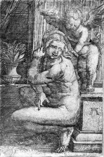Albrecht Altdorfer - Kauernde Venus.