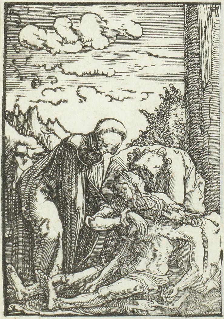 Albrecht Altdorfer - Lamentation; Expulsion of the Money-changers from the Temple