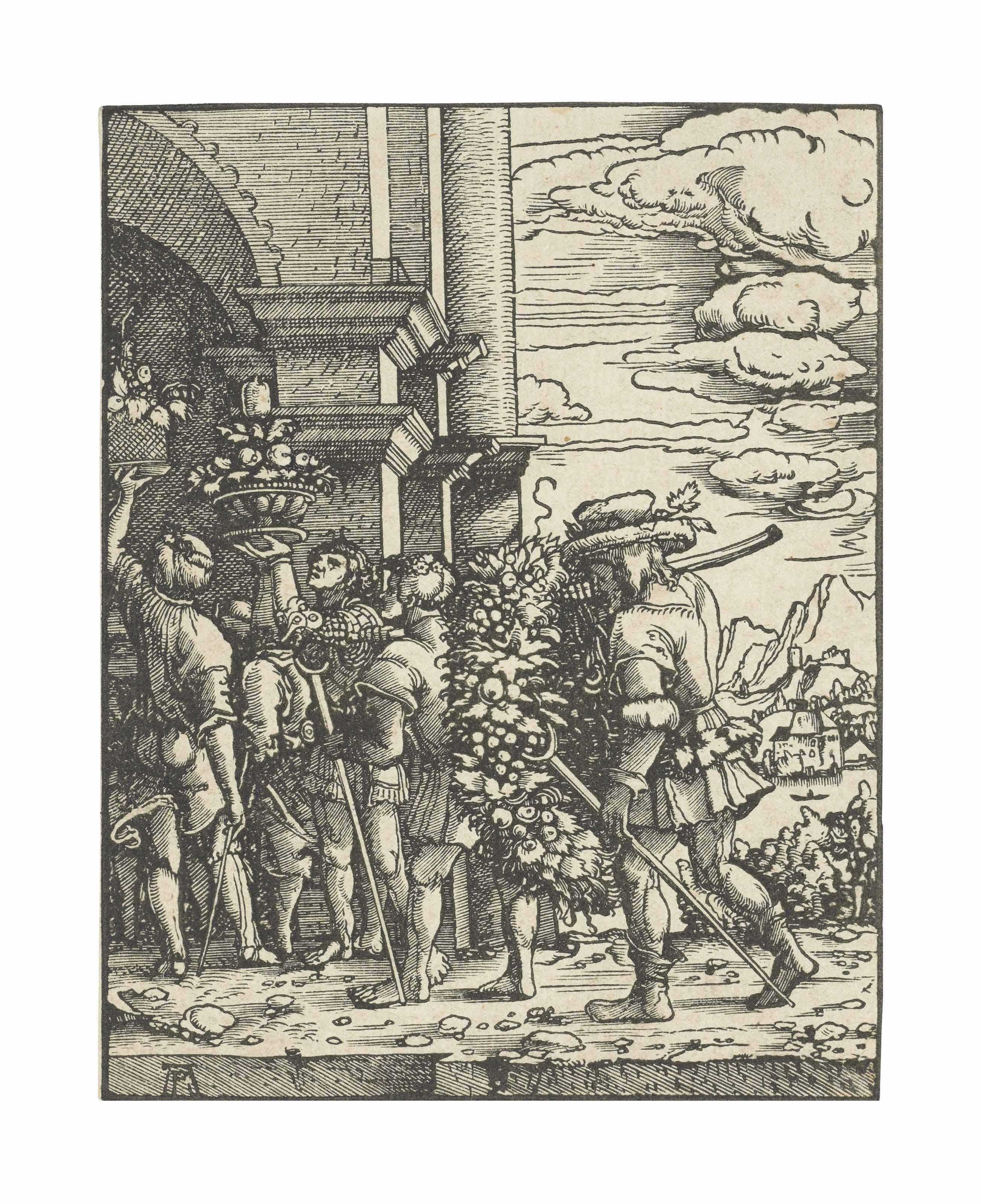 Albrecht Altdorfer - The Spies returning from the promised land (Joshua and Caleb)